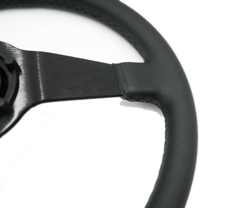 Kierownica sportowa Jacky Auto Sport 350mm offset 68mm Skóra