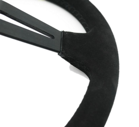 Kierownica zamszowa Jacky Auto Sport 350mm offset 90mm