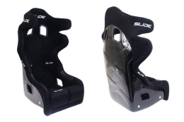 Fotel sportowy Slide RS7 FIA zamsz black