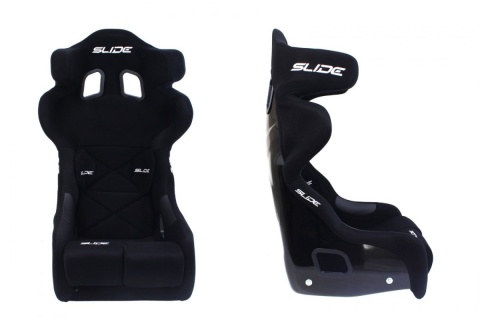 Fotel sportowy Slide RS7 FIA zamsz black