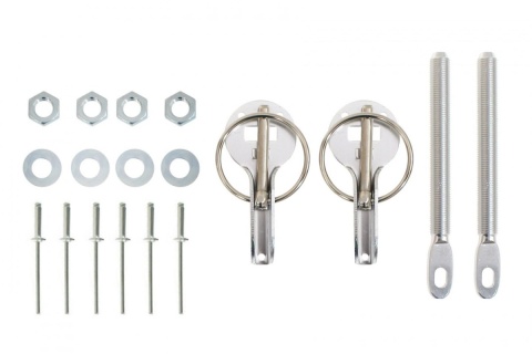 Zapinki maski EPMAN kołkowe silver