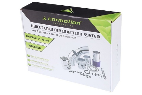 Układ dolotowy uniwersalny 76mm 3" Carmotion