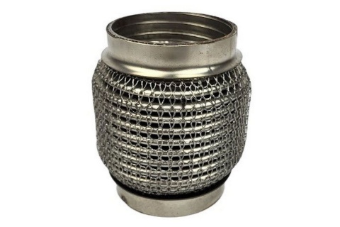 Łącznik elastyczny wydechu wzmocniony 2,5" 10cm nierdzewka