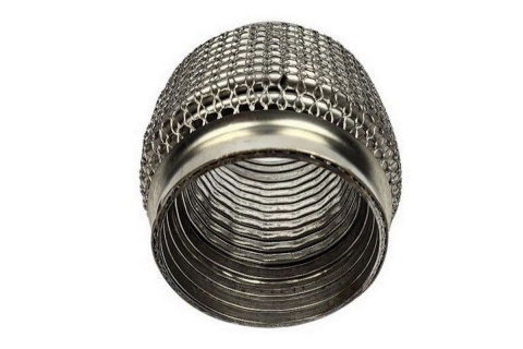 Łącznik elastyczny wydechu wzmocniony 2,5" 10cm nierdzewka