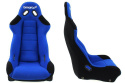 Fotel sportowy Bimarco Cobra III welur black-blue