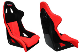 Fotel sportowy Bimarco FIA Cobra PRO welur black-red