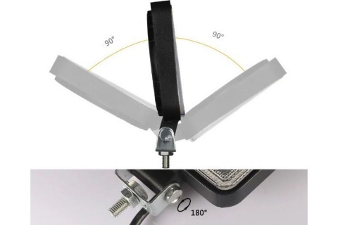 Lampa robocza led 126W 12-24V 3360LM halogen + obrysowa