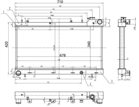 Chłodnica wody TurboWorks SUBARU IMPREZA GC 1995-2001