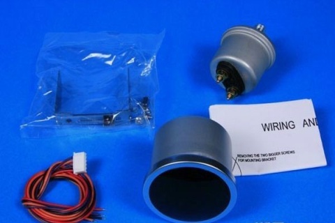 Zegar Pro 52mm CIŚNIENIA OLEJU Red&White