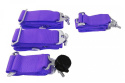 Pasy sportowe 4 punktowe 3" Quick purple