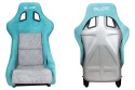 Fotel sportowy Slide KS2 Premium Mint & Quilted Grey Welur Silver Glitter