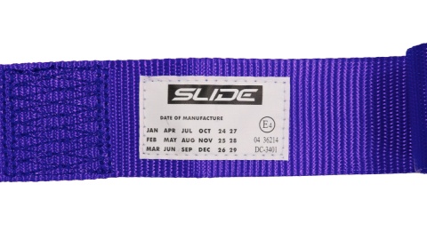 Pasy sportowe 4 punktowe 2" Slide V2 fioletowe E4