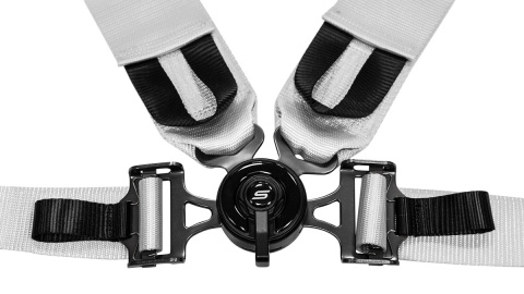 Pasy sportowe 4 punktowe 3" Slide V2 Quick srebrne