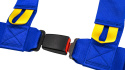 Pasy sportowe 4 punktowe 3" Slide V2 niebieskie E4